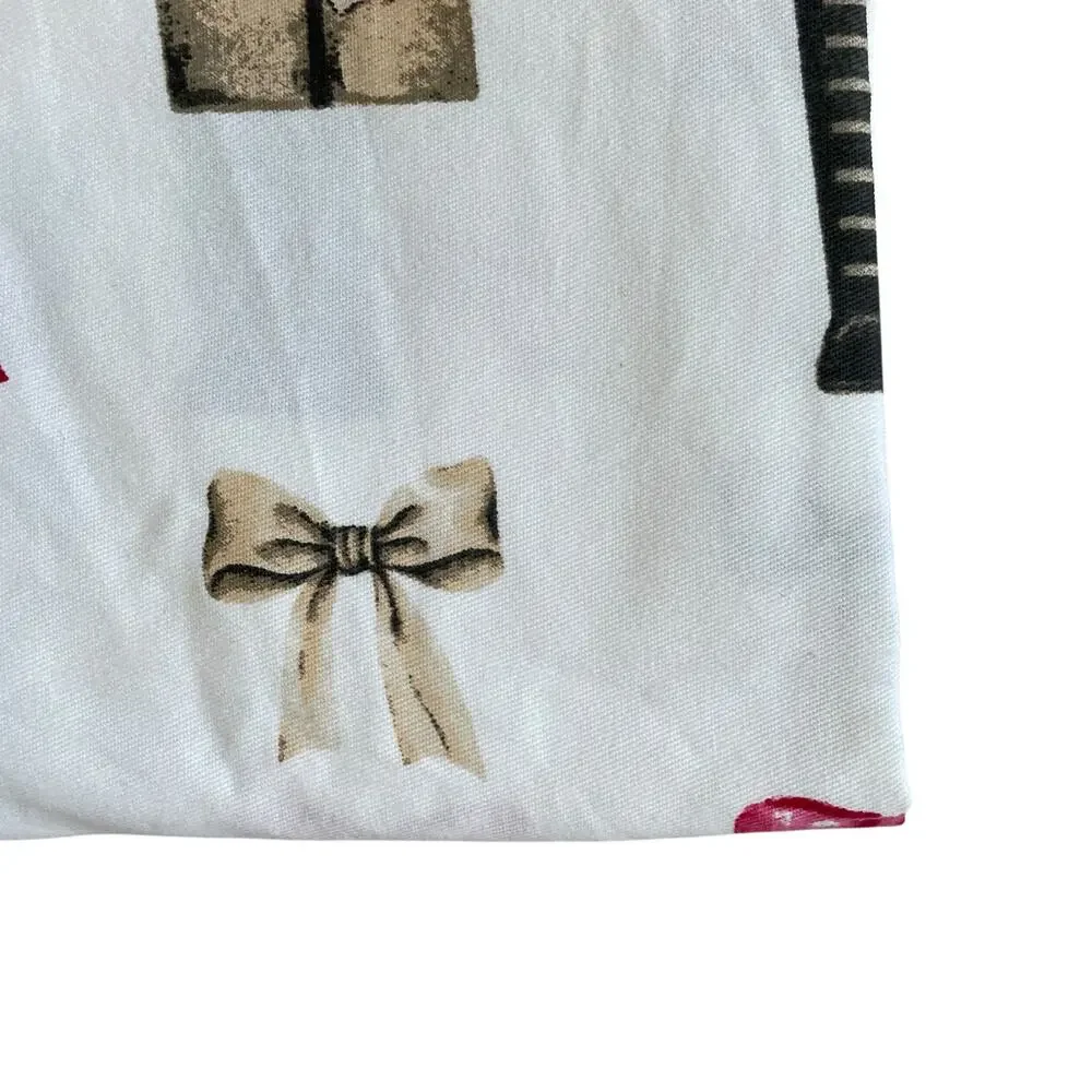 Kassatex Christmas Presents & Bows Holiday Shower Curtain 72x72 New